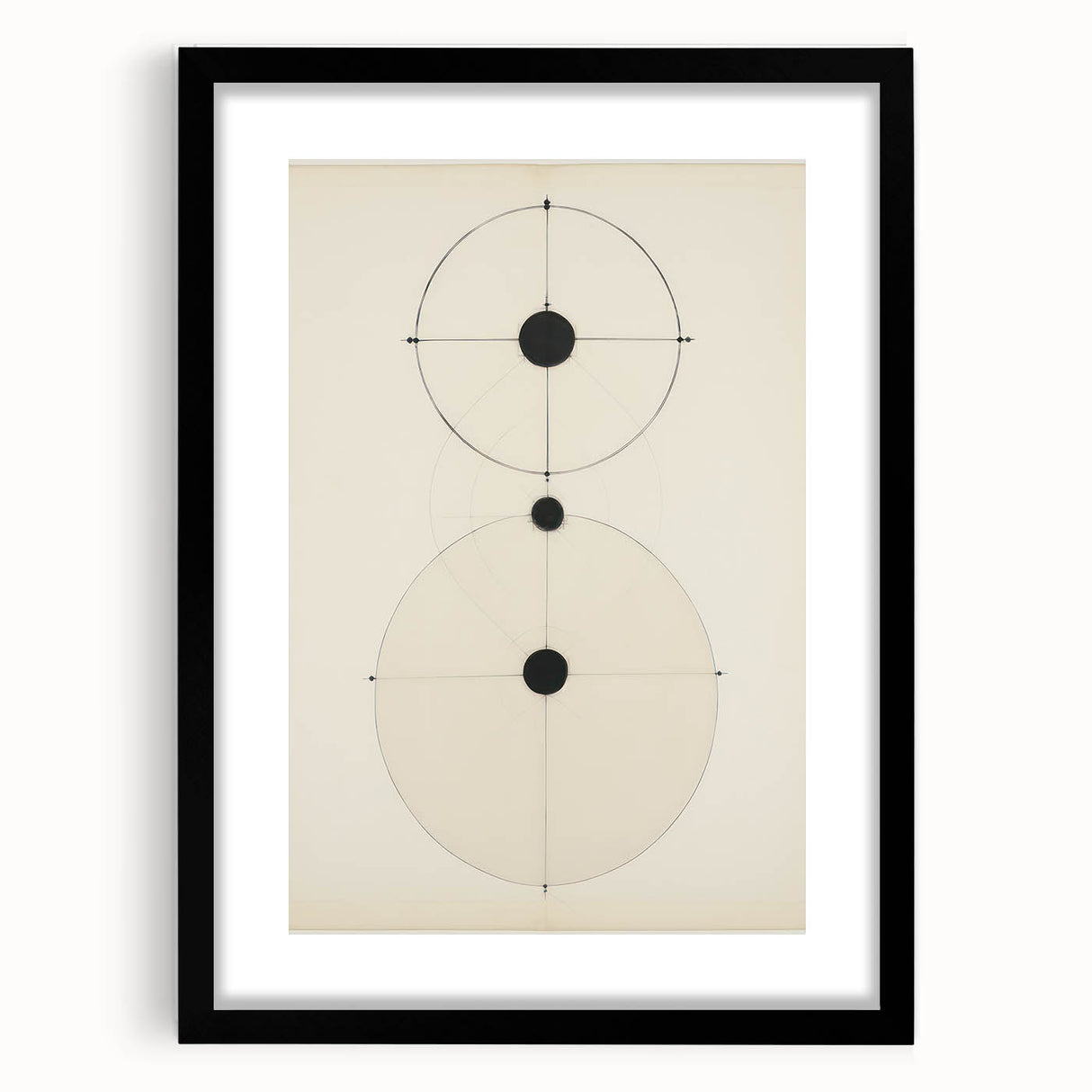Modern Geometric Electric Art – Minimalist Black & White Wall Decor