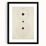 Modern Geometric Electric Art – Minimalist Black & White Wall Decor