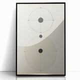 Modern Geometric Electric Art – Minimalist Black & White Wall Decor
