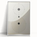 Modern Geometric Electric Art – Minimalist Black & White Wall Decor