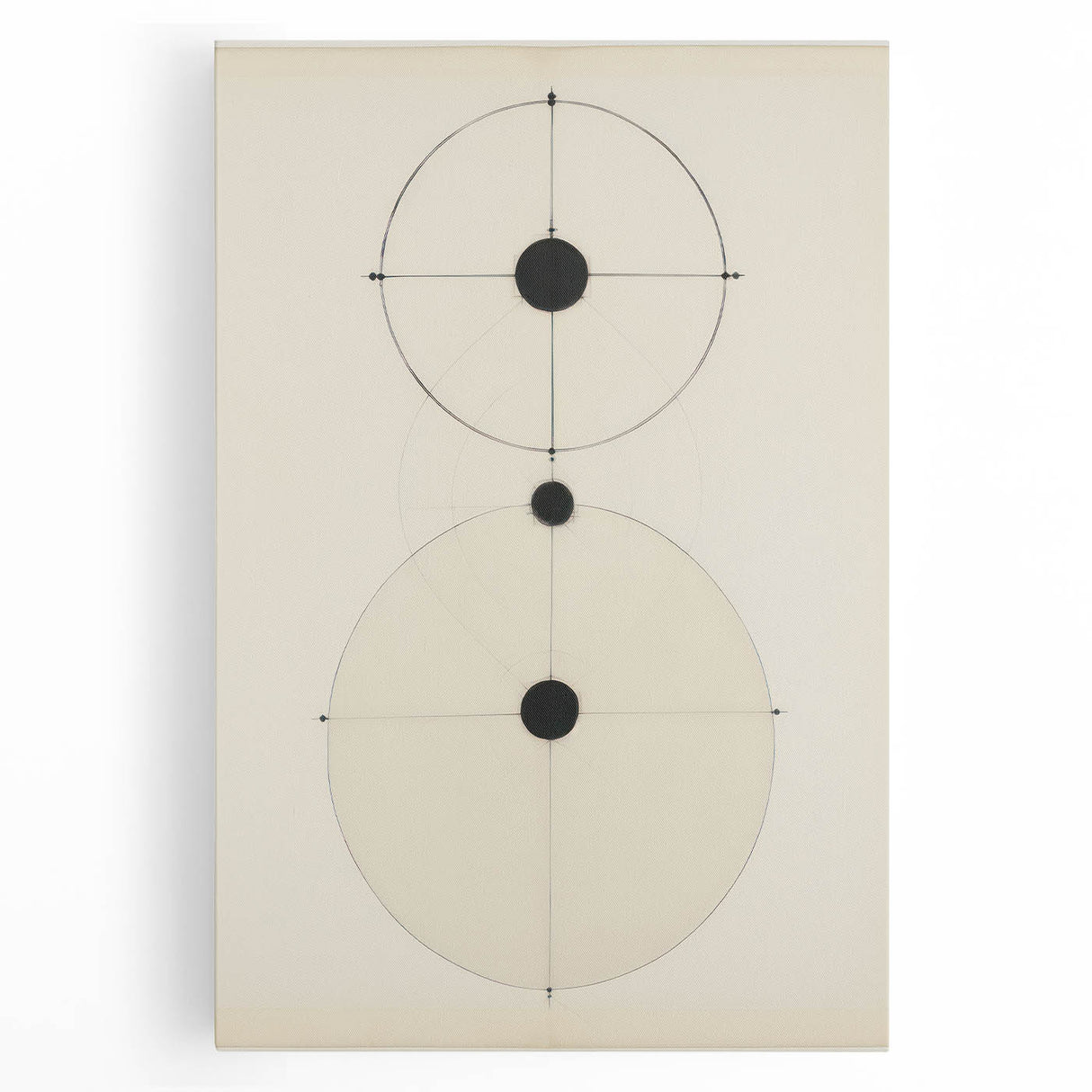 Modern Geometric Electric Art – Minimalist Black & White Wall Decor