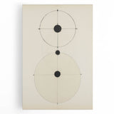 Modern Geometric Electric Art – Minimalist Black & White Wall Decor