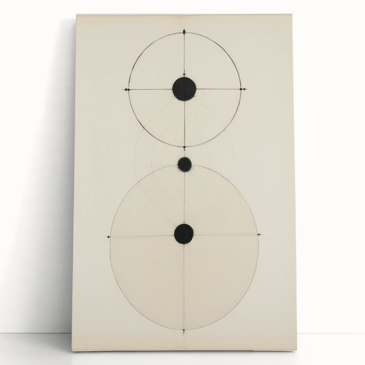 Modern Geometric Electric Art – Minimalist Black & White Wall Decor