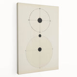 Modern Geometric Electric Art – Minimalist Black & White Wall Decor