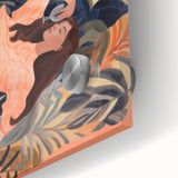 Surreal Electric Art Canvas – Vibrant Tiger & Foliage Wall Decor