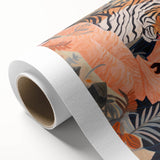 Surreal Electric Art Canvas – Vibrant Tiger & Foliage Wall Decor