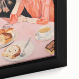 Contemplative Electric Art Canvas – Vibrant Breakfast Scene Wall Decor