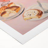 Contemplative Electric Art Canvas – Vibrant Breakfast Scene Wall Decor