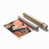 Contemplative Electric Art Canvas – Vibrant Breakfast Scene Wall Decor