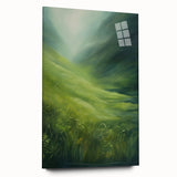 Tranquil Electric Art Canvas – Lush Green Landscape Wall Decor