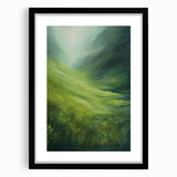 Tranquil Electric Art Canvas – Lush Green Landscape Wall Decor