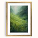 Tranquil Electric Art Canvas – Lush Green Landscape Wall Decor