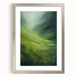 Tranquil Electric Art Canvas – Lush Green Landscape Wall Decor