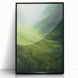 Tranquil Electric Art Canvas – Lush Green Landscape Wall Decor