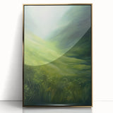 Tranquil Electric Art Canvas – Lush Green Landscape Wall Decor