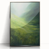 Tranquil Electric Art Canvas – Lush Green Landscape Wall Decor
