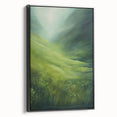 Tranquil Electric Art Canvas – Lush Green Landscape Wall Decor