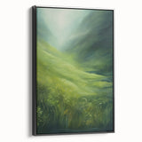 Tranquil Electric Art Canvas – Lush Green Landscape Wall Decor