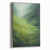 Tranquil Electric Art Canvas – Lush Green Landscape Wall Decor