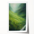 Tranquil Electric Art Canvas – Lush Green Landscape Wall Decor
