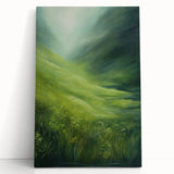 Tranquil Electric Art Canvas – Lush Green Landscape Wall Decor