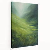 Tranquil Electric Art Canvas – Lush Green Landscape Wall Decor