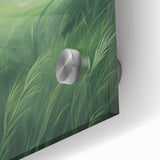 Misty Green Electric Art Canvas – Serene Nature Landscape Wall Decor