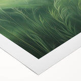 Misty Green Electric Art Canvas – Serene Nature Landscape Wall Decor