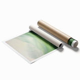 Misty Green Electric Art Canvas – Serene Nature Landscape Wall Decor