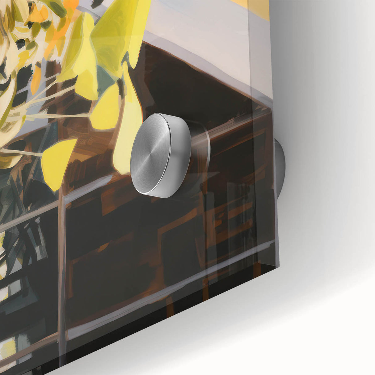 Abstract Electric Art Canvas – Vibrant Floral and Plant Wall Decor
