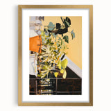 Abstract Electric Art Canvas – Vibrant Floral and Plant Wall Decor