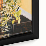 Abstract Electric Art Canvas – Vibrant Floral and Plant Wall Decor