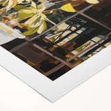 Abstract Electric Art Canvas – Vibrant Floral and Plant Wall Decor