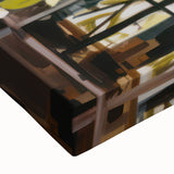 Abstract Electric Art Canvas – Vibrant Floral and Plant Wall Decor