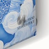 Tranquil Electric Art Canvas – Swirling Blue and White Dream Wall Decor