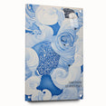 Tranquil Electric Art Canvas – Swirling Blue and White Dream Wall Decor