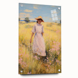 Sunlit Meadow Electric Art Canvas – Serene Countryside Wall Decor