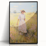 Sunlit Meadow Electric Art Canvas – Serene Countryside Wall Decor