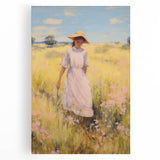 Sunlit Meadow Electric Art Canvas – Serene Countryside Wall Decor