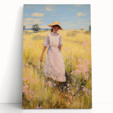 Sunlit Meadow Electric Art Canvas – Serene Countryside Wall Decor