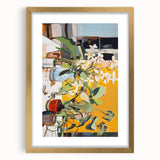 Vibrant Floral Electric Art Canvas – Energetic Abstract Wall Decor