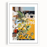 Vibrant Floral Electric Art Canvas – Energetic Abstract Wall Decor