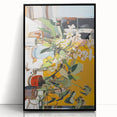 Vibrant Floral Electric Art Canvas – Energetic Abstract Wall Decor