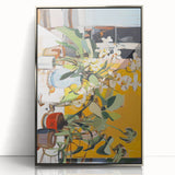 Vibrant Floral Electric Art Canvas – Energetic Abstract Wall Decor