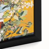 Vibrant Floral Electric Art Canvas – Energetic Abstract Wall Decor