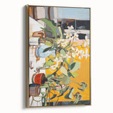 Vibrant Floral Electric Art Canvas – Energetic Abstract Wall Decor