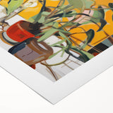 Vibrant Floral Electric Art Canvas – Energetic Abstract Wall Decor