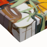 Vibrant Floral Electric Art Canvas – Energetic Abstract Wall Decor