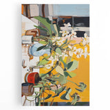 Vibrant Floral Electric Art Canvas – Energetic Abstract Wall Decor