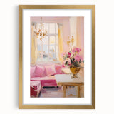 Elegant Pastel Interior Electric Art Canvas – Classic Room Decor